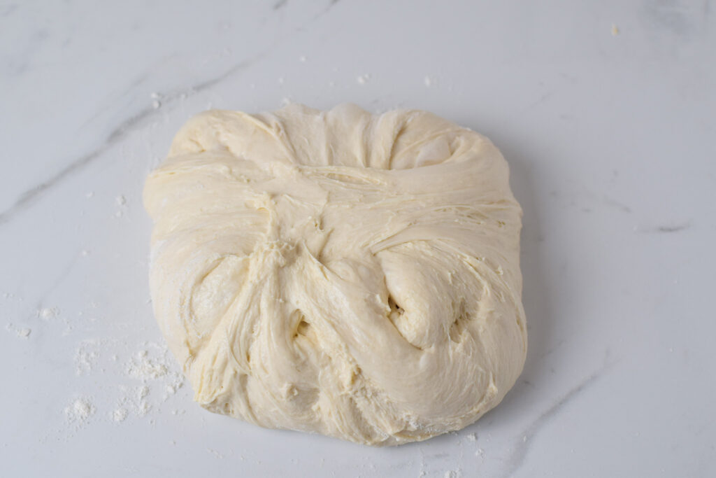 sourdough bread dough on a counter