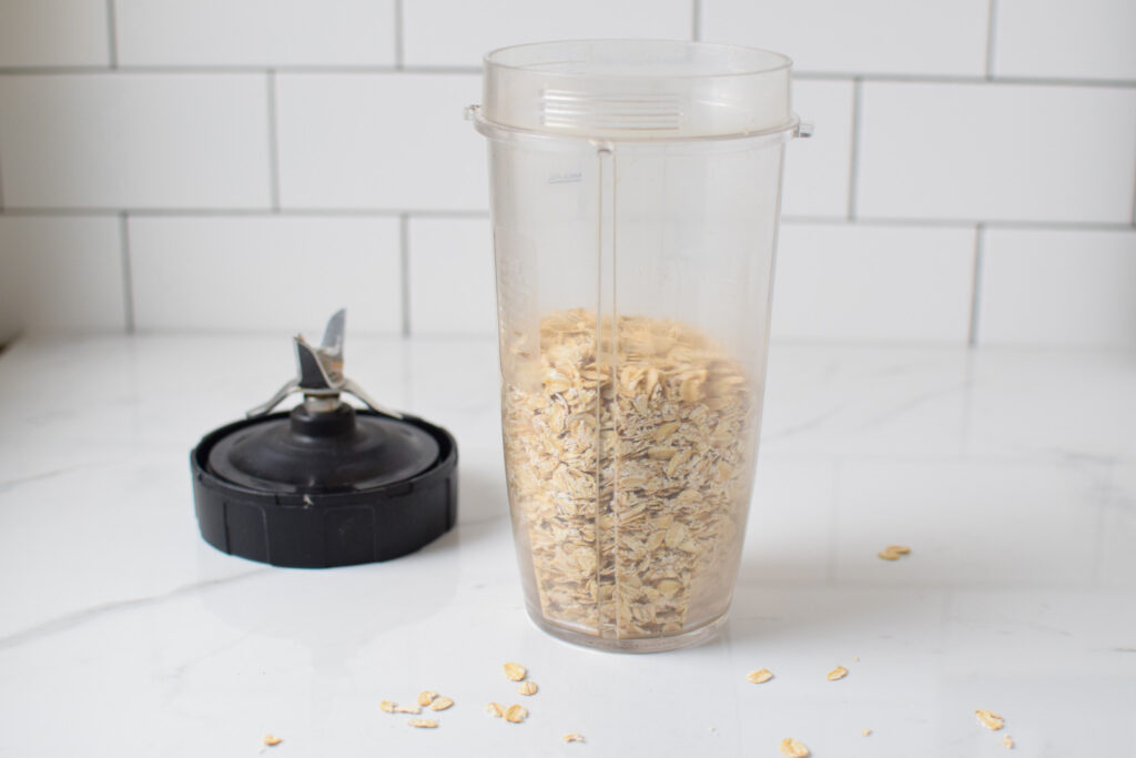 oats in a blender