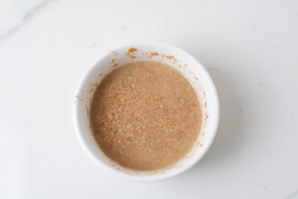 flax egg substitute in a bowl