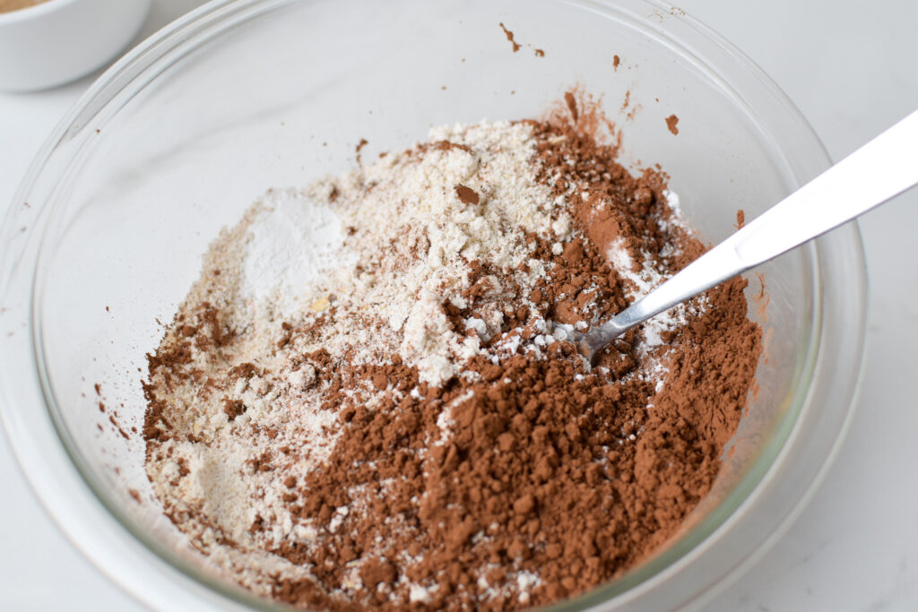 dry ingredients for healthy donut recipe